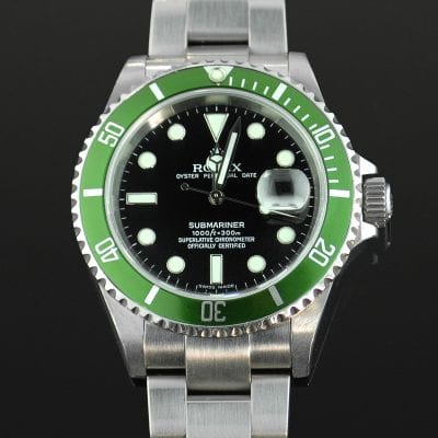Green and Black Rolex Oyster Perpetual