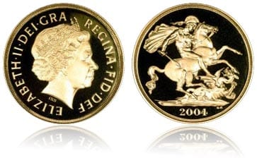 Gold British Sovereign Bullion Coin