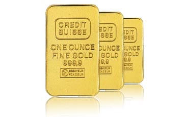 Gold Credit Suisse Bars