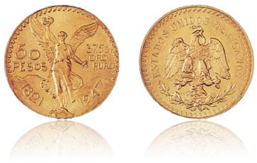 Gold Mexican 50 Pesos