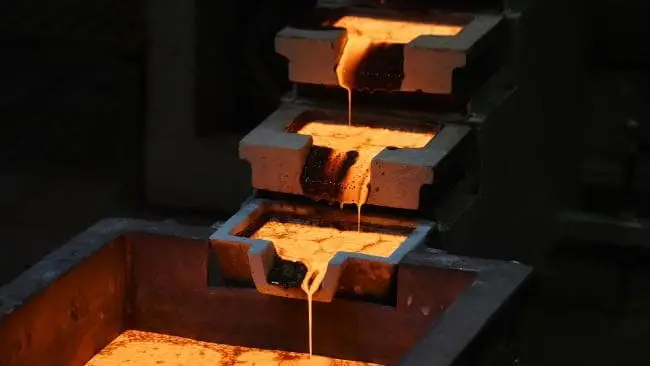 Liquid Gold Being Poured