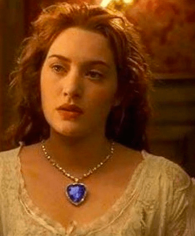 Kate Winslet Blue Diamond Necklace