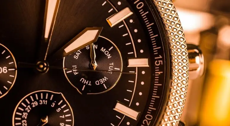 Gold and Black Watch