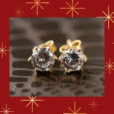 $100 off cognac diamond studs