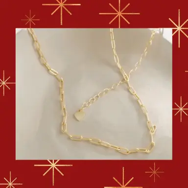20% off gold paperclip chains