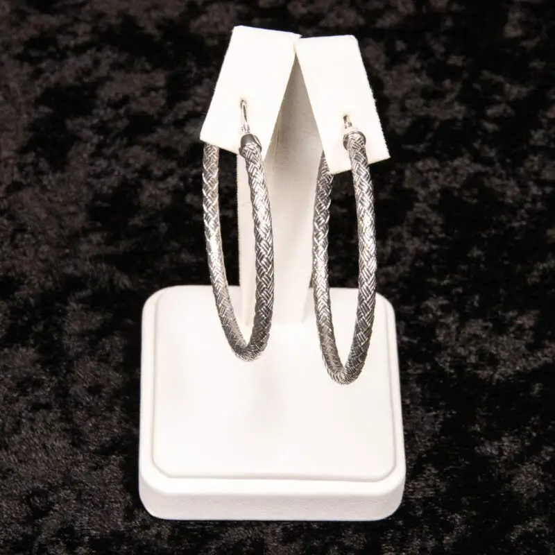Silver Hoops